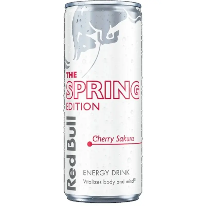 24x Red Bull Cherry Sakura - Energy Drink Caffeine Beverage Refreshing Party Supply Wholesale Bulk Lot Sports Performance Workout Fitness Gym Sugar Soda Canned Juice Summer Edition Limited Flavor 24 Pack Value Bundle 12oz 24ct