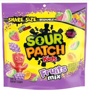 SOUR PATCH KIDS Fruits Mix Soft & Chewy Candy, Share Size, 11.03 oz