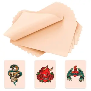 Blank Tattoo Practice Skin - 5/10/20 Pcs Double Sides Fake Skin Tattoo Skin for Practicing, 8*6 in Soft Practice Skin for Beginners and Experienced Tattoo Artists- Cosmetic eye black stick diy tattoo