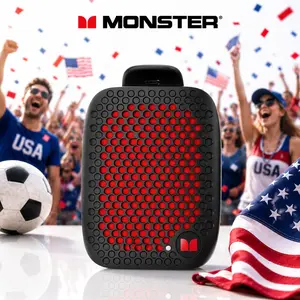 Monster Blaster Micro Wearable Bluetooth Speaker, Clip-on Wireless Speaker for Hands-Free Calls and Music, Small Portable Speaker for Workout, Cycling, Running, TWS Pairing, IPX7 Waterproof - SummerWins - DealsForYouDays