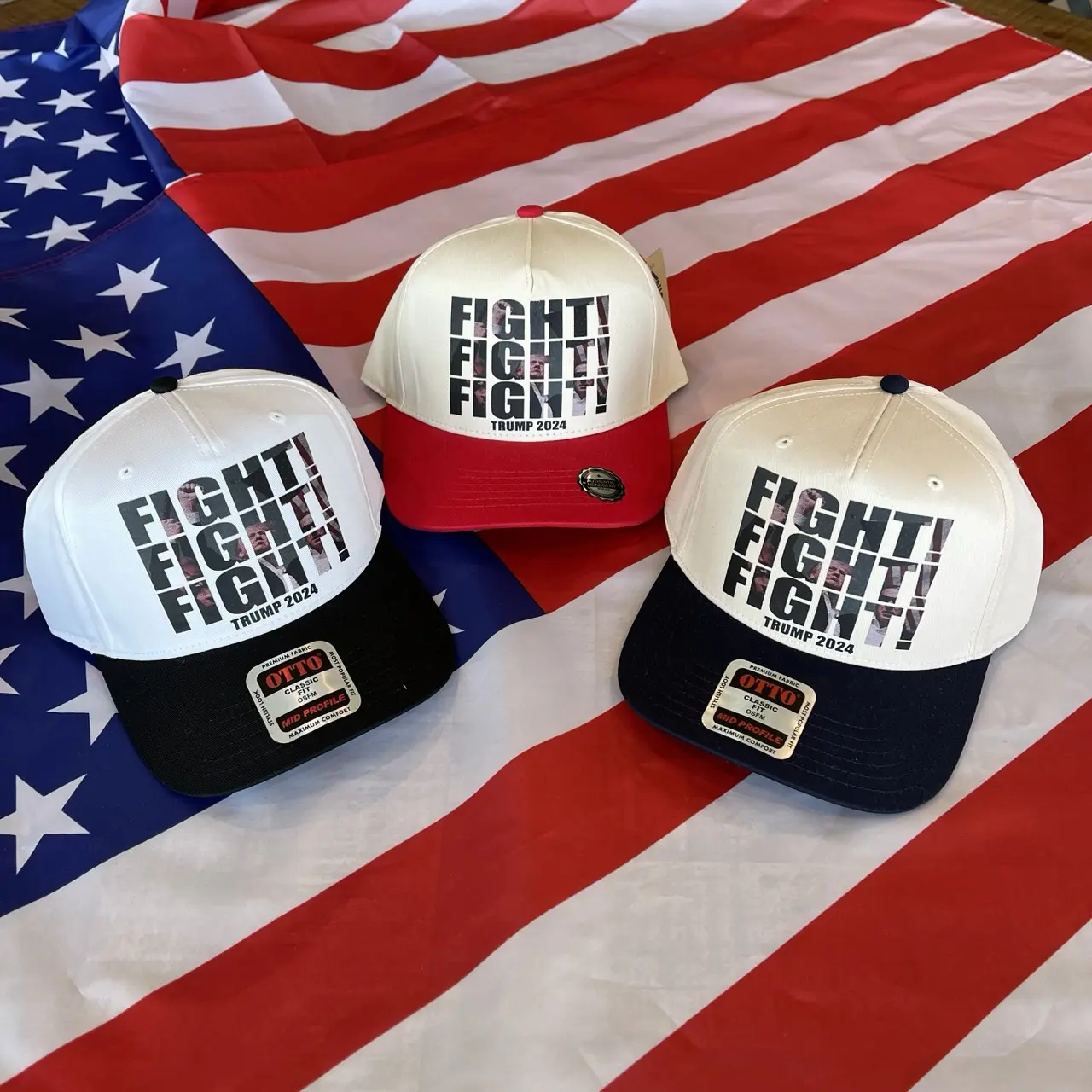 Trump Fight 2024 Twill Trucker Hat