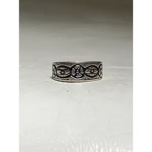 flower toe ring size 4.75 flowers toe band women girls sterling silver