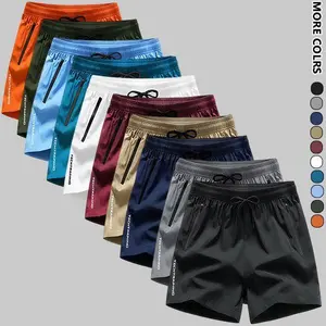 10-Pack Men's Quick Dry Tech Training Shorts | Multi-Color Zipper Pocket Gym Bottoms Lightweight quick-dry fabric with zipper pockets, elastic drawstring waist, and breathable stretch. Ideal for workouts, running, and daily summer wear.
