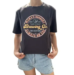 Giftifymama Breastfeeding Brewery Nursing T-Shirt Brewing Co Casual Cotton Shirt Baby Shower Gift Mama’s Boobery Shirt Pregnancy Shirt