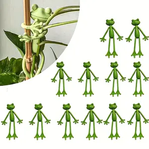 Indoor/outdoor plant support, durable plastic pillow support, suitable for small plants, garden decoration accessories, indoor plant support, Garden Trellis | Humorous design | Durable plastic flower pots