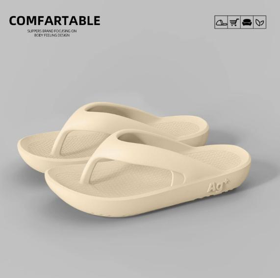 These couple flip-flops are so comfortable! Ag+ Antibacterial Cloud Slides