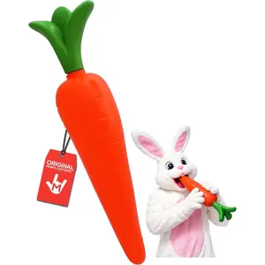 Morph Giant 16" Artificial Fake Carrot Prop - Large Plastic Orange Carrot Easter Bunny Props- Cosplay Rabbit Costume Accessory Decor