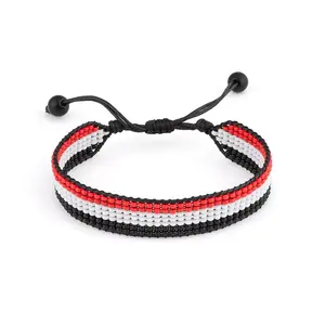 Yemen Arabian Elegance: Handcrafted Adjustable Flag Bracelet