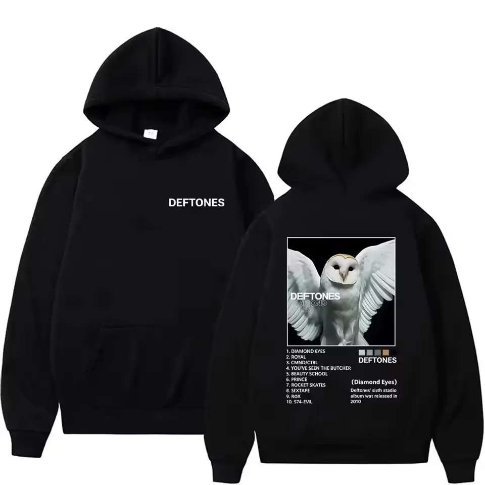 Deftones Diamond Eyes Hoodie, Retro Rock Band Merch, Deftones Tour 2025, Metal Music Album Cover, Trendy Aesthetic Pullover, Y2K Grunge Streetwear, Alt Clothing