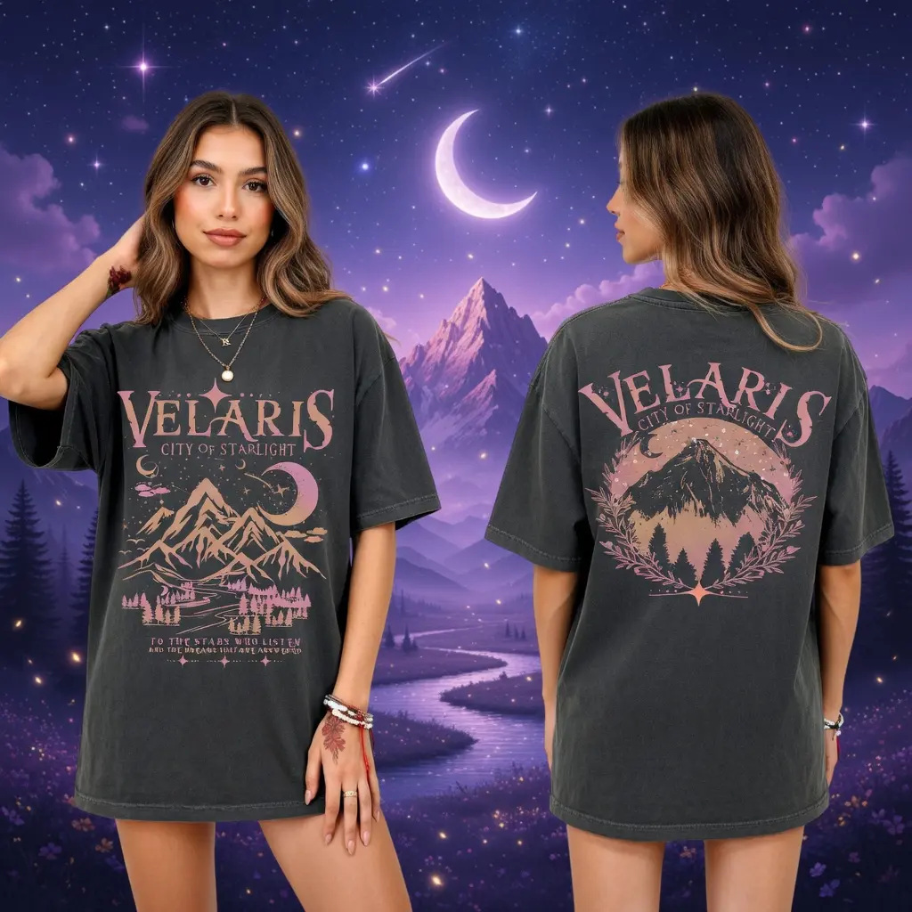 Velaris Shirt, ACOTAR Comfort Colors T-shirt, City Of Starlight, Night Court T-shirt, Rhysand Quotes, Sarah J Maas Apparel, Book Lover Gift