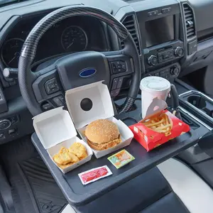 2 in 1 Automotive  Steering Wheel Tray for Ford F150 F250 F350 Transit Ranger Bronco Explorer Fusion Mustang  Accessories 2004-2025,for Laptop, Tablet, iPad Or Notebook  Travel Table