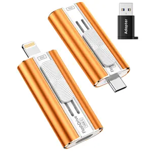 【1 PACK】iPhone Flash Drive 512GB 1TB Dual Interface USB-C & USB-L High-Speed Data Transfer Portable Memory Stick for iPhone iPad Android Phones & PCs
