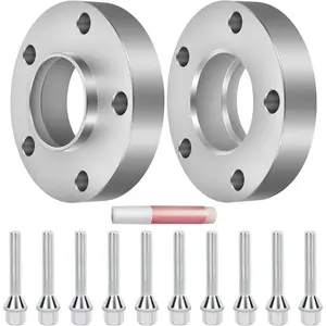 2PCS 30mm 5 Lug Wheel Spacers 5x120mm to 5x120mm for E36 E46 E60 Wheel Spacers E61 E62 E90 E91 Wheel Spacers with 12x1.5 Studs
