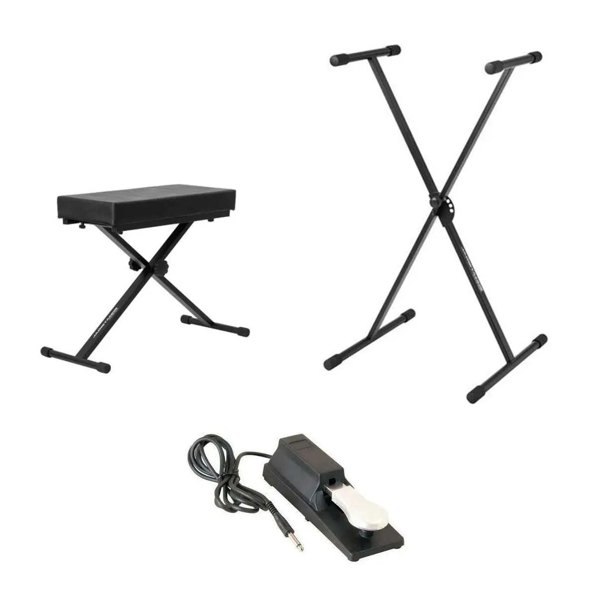 Ultimate Support X-Style Stand with Bench and On-Stage Sustain Pedal