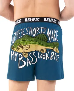 LazyOne | Do These Shorts Make My Bass Look Big? Men's Funny Boxer - Funny Animal Boxers, Novelty Boxer Shorts, Gag Gifts for Men, Humorous Underwear for Men Comfy Cotton