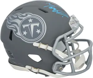 Tony Pollard Tennessee Titans Autographed Riddell Slate Speed Mini Helmet - Fanatics Authentic Certified