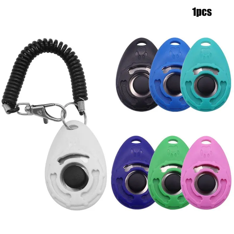 Dog Training Clicker with Wrist Strap, Durable Lightweight Easy to Use, Pet Training Clicker for Cats Dogs Horses, Behavior Training Tool, Training Aid