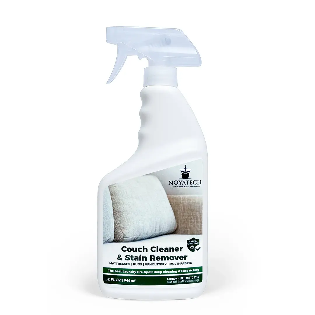 Noyatech Couch Cleaner & Stain Remover Spray | Eco-Friendly, Safe on All Fabrics, Fast-Acting Upholstery & Rug Cleaner (32oz) | Germ-Free, Deep Clean