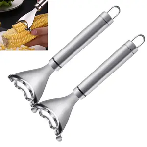Corn Peeler Stainless Stee Corn Cob Stripper Tool Corn Thresher from the Cob, Removes Corn Kernels From Corn Cobs In Seconds, Kitchen Gadget