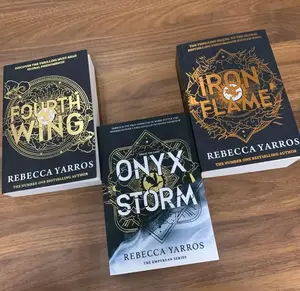 Rebecca Yarros' Empyrean Series 3-Book Paperback Box Set – Onyx Storm, Iron Flame, Fourth Wing