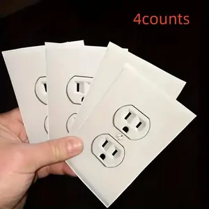 Funny Fake Power Outlet Adhesive Stickers Set, Perfect for Office Pranks and Jokes, Includes 5 Plug-in Labels, Fun Office Decorations
