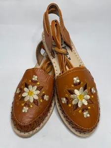 Mosaico Floral  Mexican Lace-up Huaraches Women's