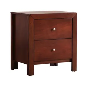 Elegant Cherry Nightstand With Storage