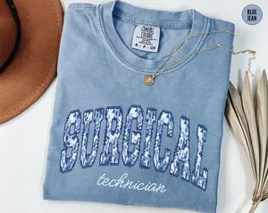 Toile De Jouy Surgical Technician TShirt, Surgical Tech Outfit, Certified CST Shirt, Surgery Graphic Tees, Comfort Colors Tech Week Nursing Shirt