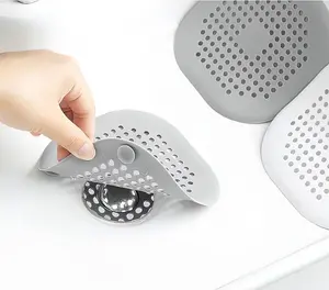 4PCS Versatile Silicone Hair Catchers Bathroom Sink and Tub Drain Strainers- Easy to Perfect for Bathroom & Kitchen Use