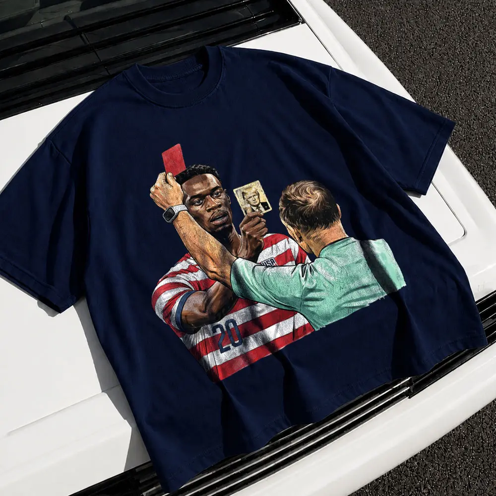Funny Soccer Red Card Meme Graphic Tee, Football Fan Gift, Matchday Humor Shirt
