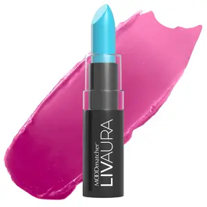 LIVAURA MOODmatcher Long Lasting Lipstick for Women – Color Changing Moisturizing Cream Lipsticks, Smudge Proof Lip Stick, Easy to Apply Lip Makeup, Made in USA (Light Blue)