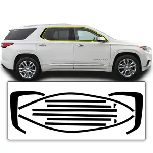 Chevy Traverse 2018-2023 Blackout Chrome Delete Kit - Precut Gloss Black Vinyl Overlays