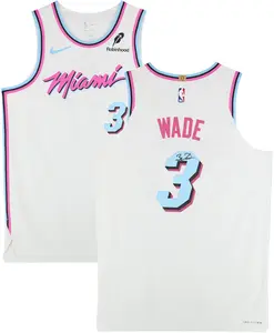 Dwyane Wade Miami Heat Autographed Nike White Miami Vice Authentic Jersey - Fanatics Authentic Certified