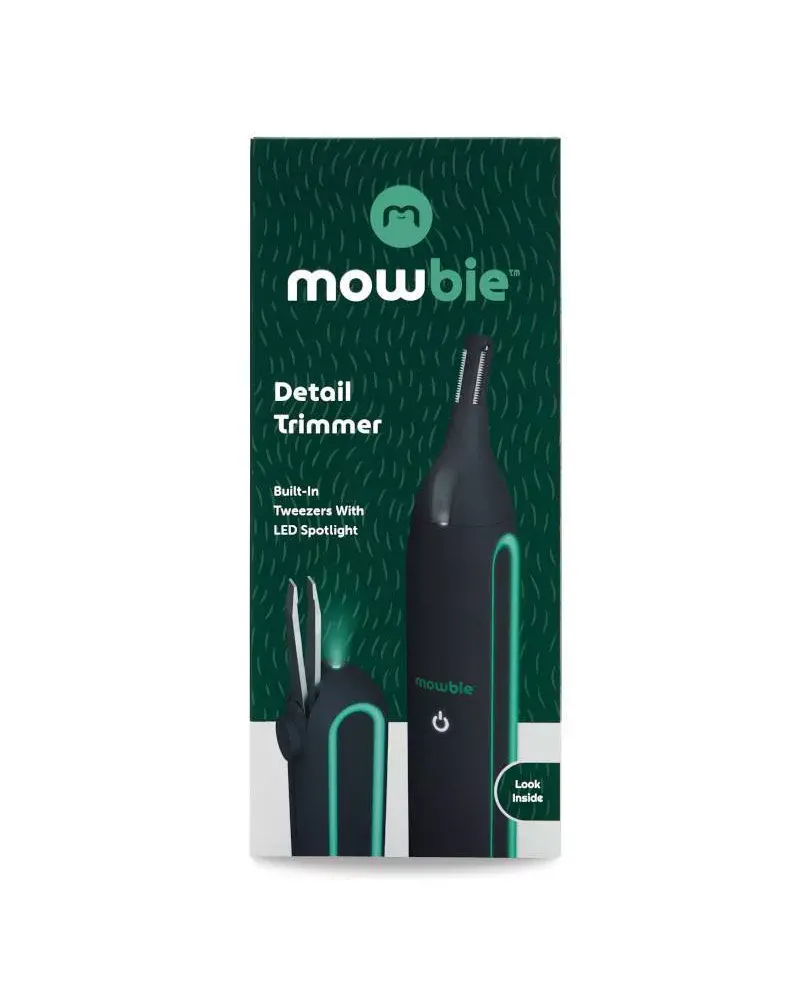 Mowbie Men's Detail Trimmer, Hair Removal, Stainless Steel