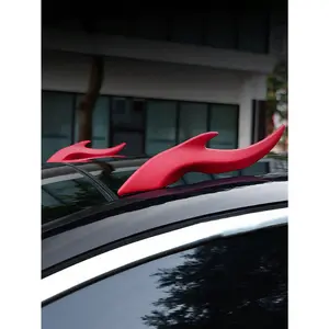 3D Dragon Horn Car Roof Decoration Accessory，It fits a variety of vehicle models and is a universal-fit accessory.