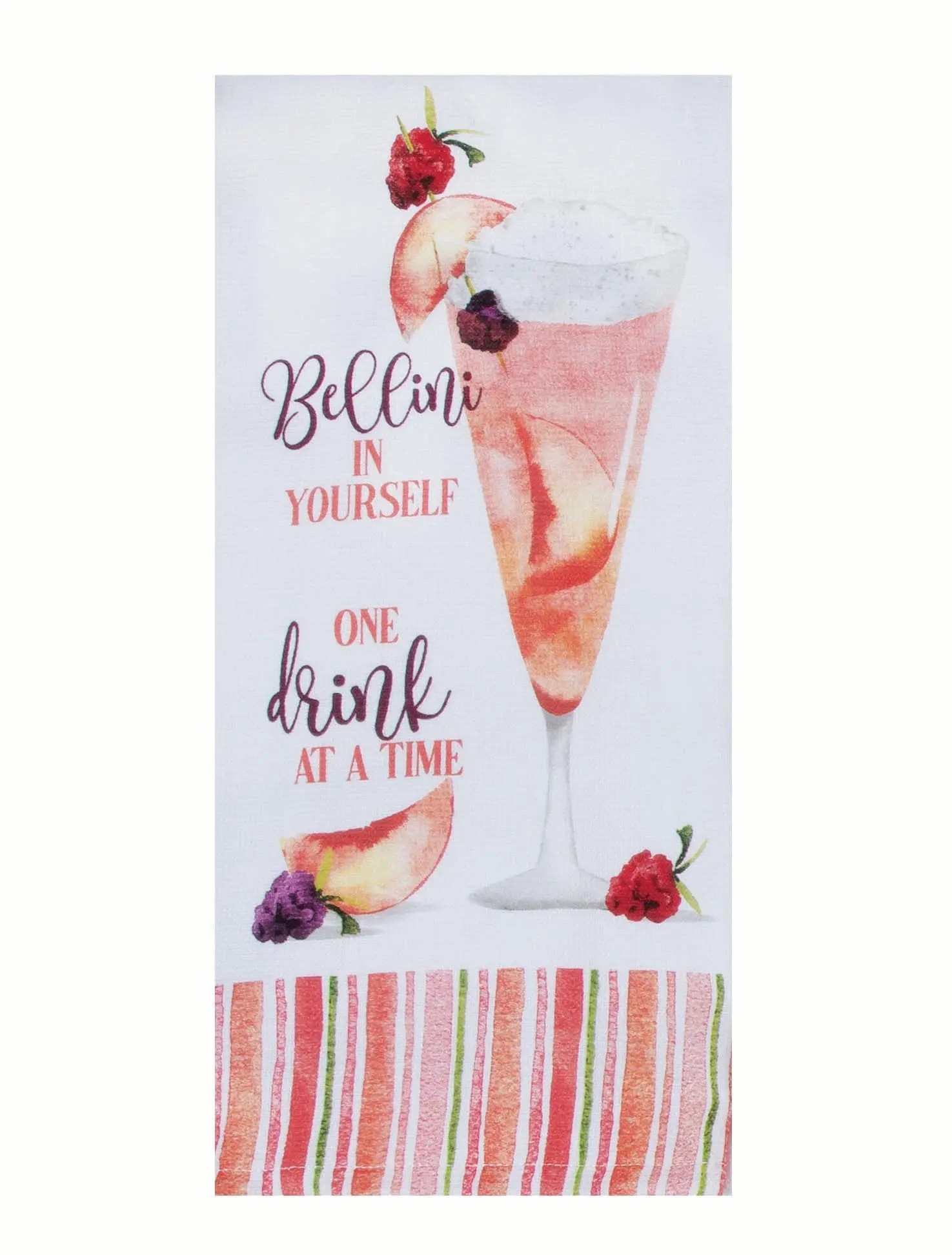 Summer Sippin' Bellini Terry Towel
