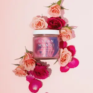 CLEAN MUNDI Rose With Love Body Butter - 170g Moisturizing Blend with Adaptogens & Soft Rose Scent for Daily Skin Care