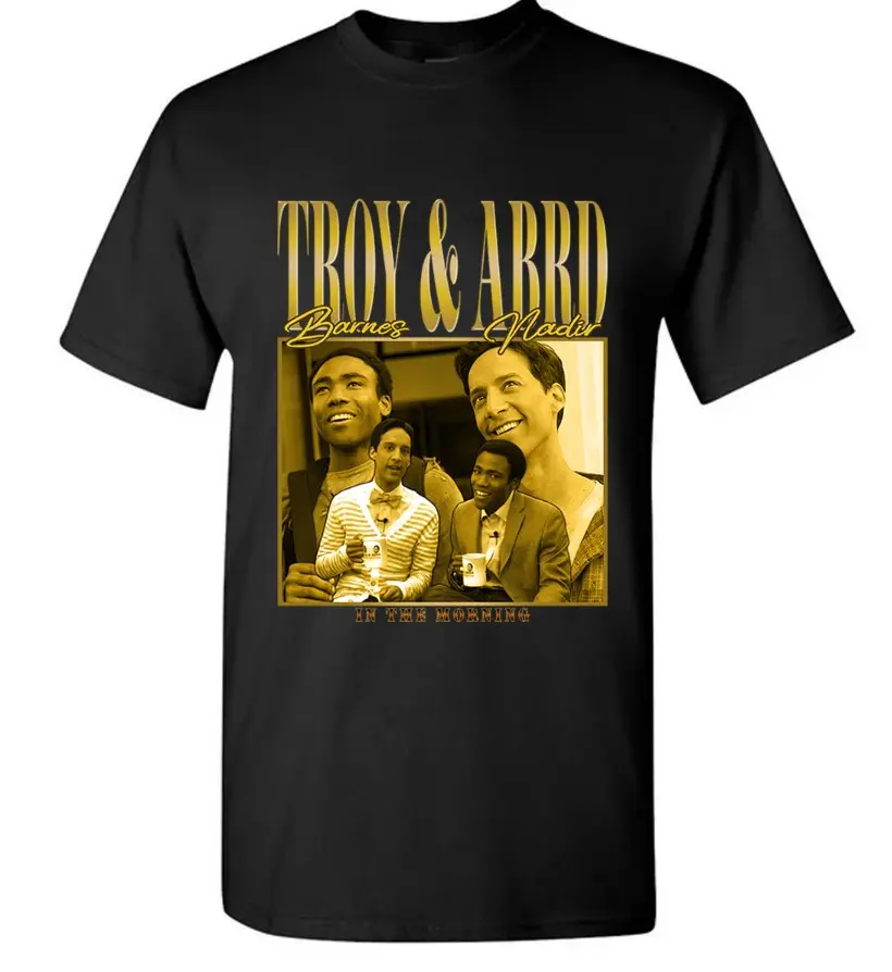Abed and Troy in the morning best friends t shirt, American sitcom tv show unisex shirt, comedy show shirt for fan, The Communnity Tv Series Merch,Troy Abed T shirt,Troy Abed T-shirt