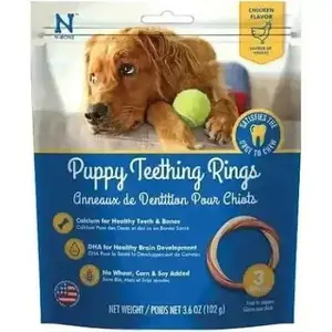 N-Bone® Puppy Teething Rings Chicken Treats 3 Count