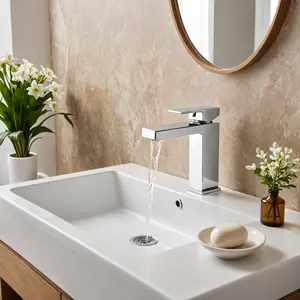 Cruz - Chrome Single Hole Pull Down Sink Faucets