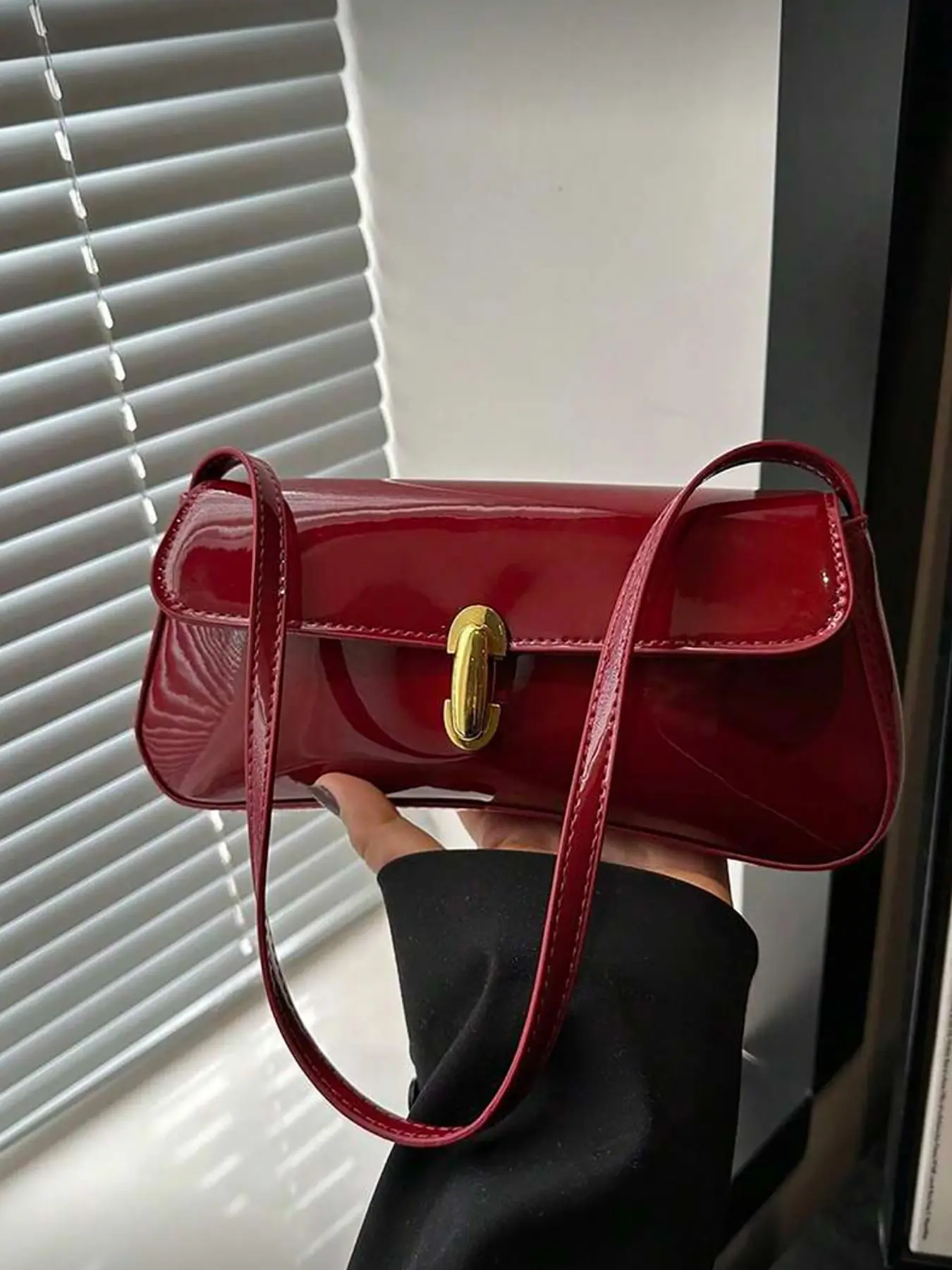 Fashion Simple Casual PU Underarm Bag, Handbag Crossbody Bag, Perfect for Shopping, Wallet Use, Students, Young Women, Career Women, Office, University, Work, Travel, Picnic, Daily Commuting Purse
