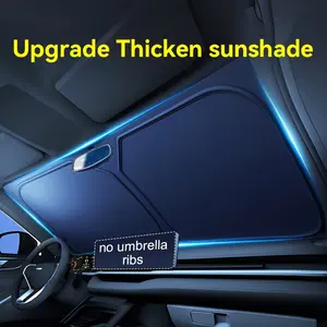 UTEK Upgraded Thickened Car Windshield Sunshade, Foldable UV Blocking Sun Visor, Universal for Sedans & SUVs