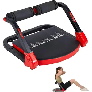 Ab Machine, Sit Up Exercise Equipment, Ab Workout Equipment with 3 Adjustable Resistance, Ab Trainer for Stomach Workout with 330 LBS Weight Capacity, Foldable Ab Crunch Machine for Home Gym