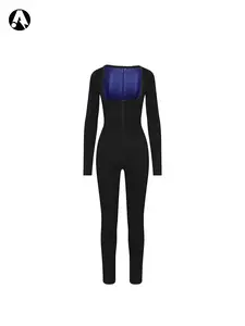 Women's Full Body Sauna Suit, Tight-Fit Above-Ankle Design, All-Seasons Use, Kardashian Style Sweat Jumpsuit, Sauna Sports Jumpsuit