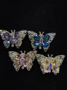 270-273 2PCS Butterfly Rhinestone Charms | Sparkly AB Crystal DIY Beads for Jewelry & Pens