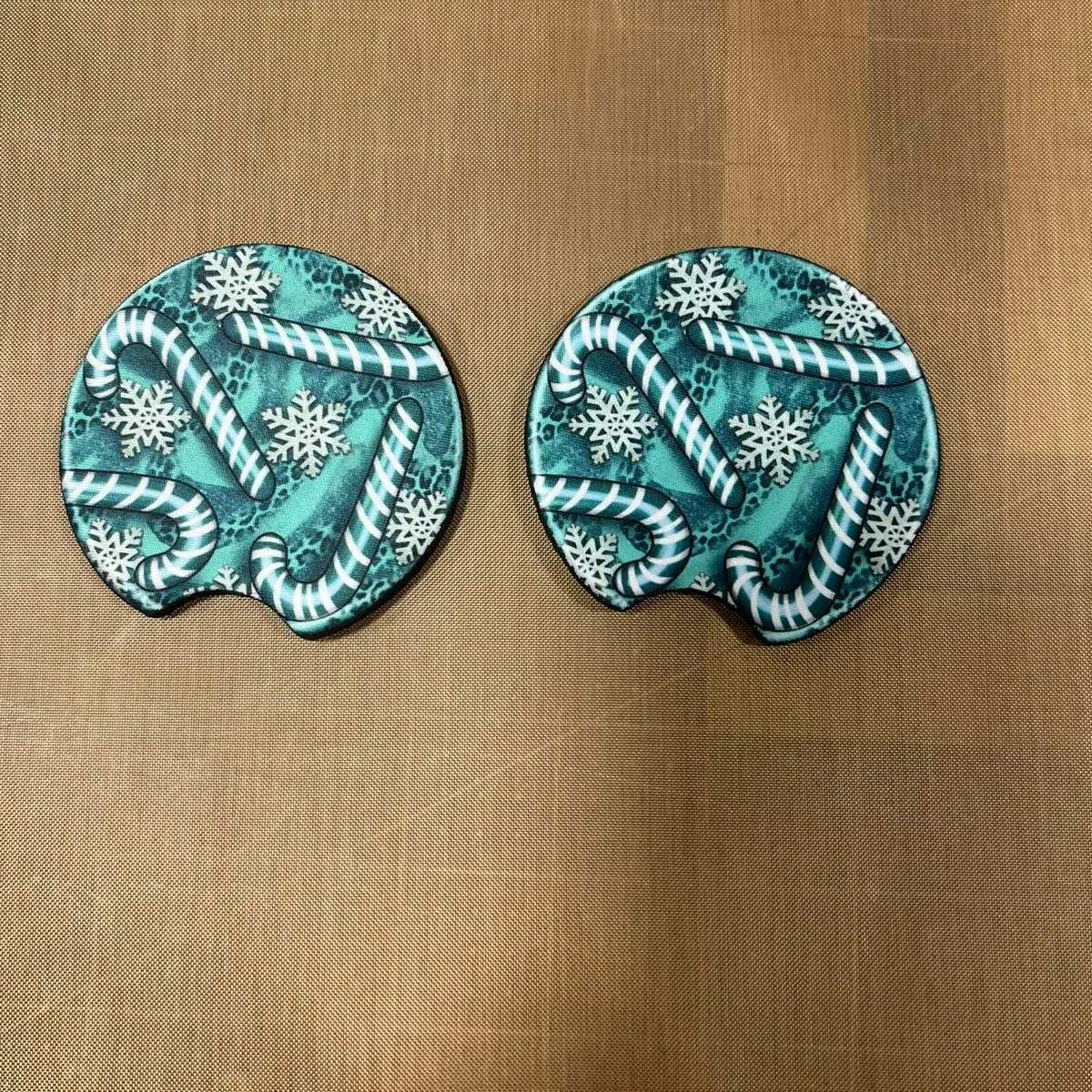 Christmas Car Coasters Colorful Tableware