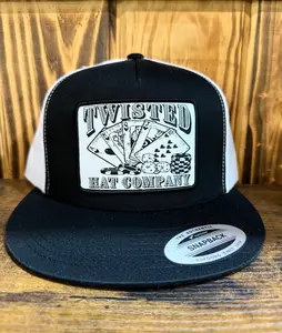 Gambler Black/White Snapback Hat