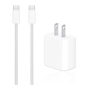 Airpods Pro 2nd Gen Charger, 20W USB-C Airpods 4  Cord, USB C to usb c Woven  for airPods Max 2 (2024), airPods Pro (2nd Gen)  Earbuds, 15/16/16E  Cord Power Adapter