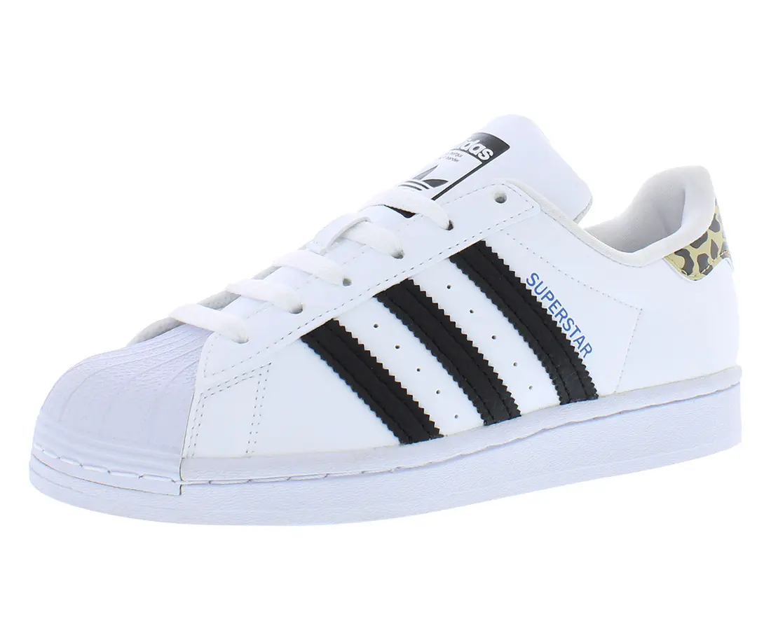 Adidas Superstar J Girls' Classic Sportswear Sneakers, Iconic 3-Stripes Design, Round Toe, Lace-Up Closure