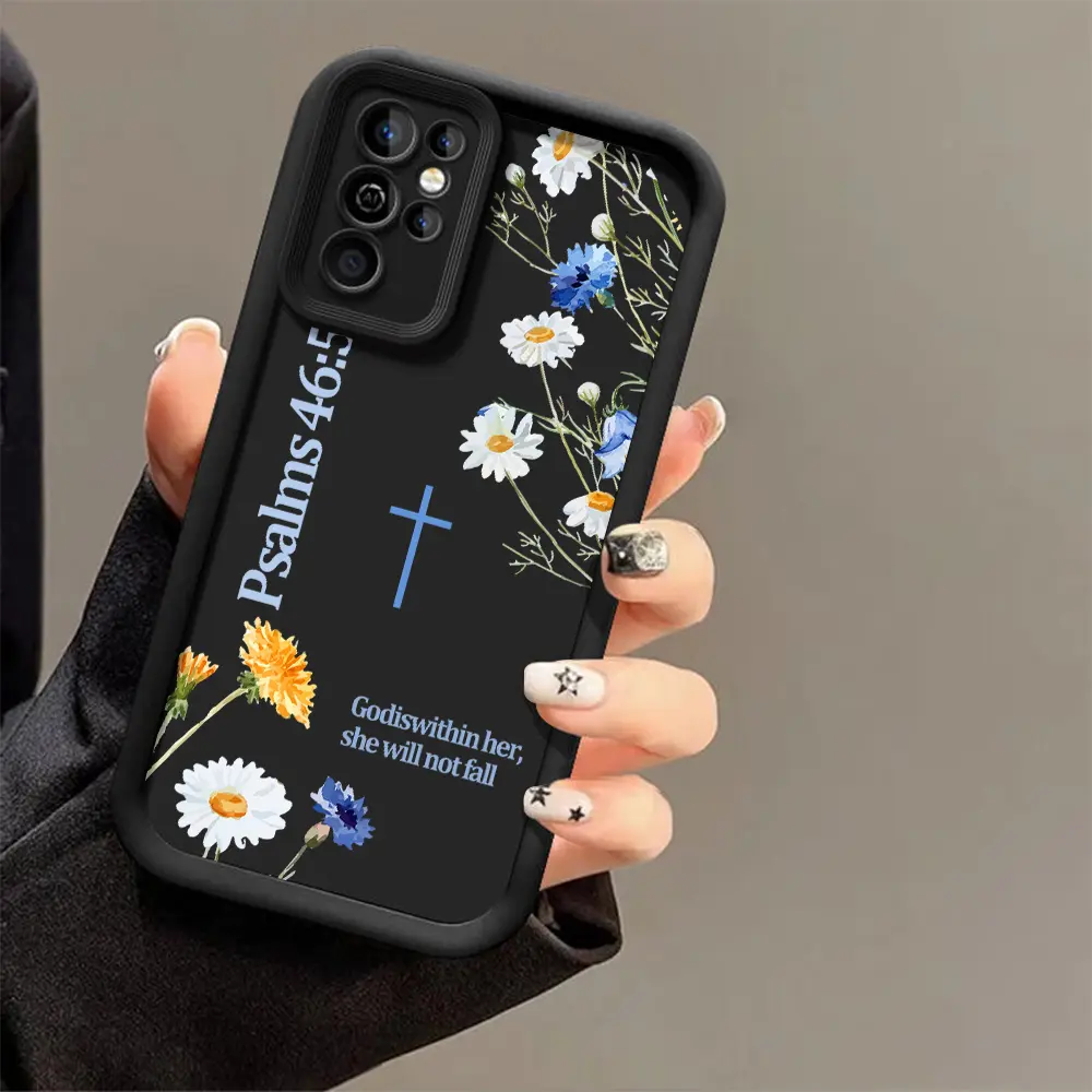 GOD'S PLAN Bible Quote phone case for Samsung S26/S25/S23/S24/S22/S21/NOTE20/PLUS/ULTRA/FE/A54/A53/A52/A36/A35/A34/A33/A17/A16/A15/A14/A13 cover soft shockproof protective Shell Protection Protection Gift for Floral Lover Smartphone Cellphone